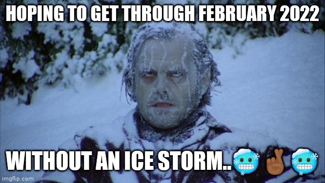 Cold 2022.. | HOPING TO GET THROUGH FEBRUARY 2022; WITHOUT AN ICE STORM..🥶🤞🏾🥶 | image tagged in cold | made w/ Imgflip meme maker