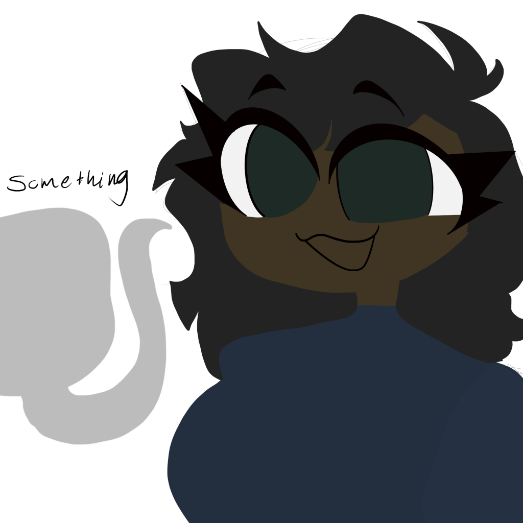 something but redrawn Blank Meme Template