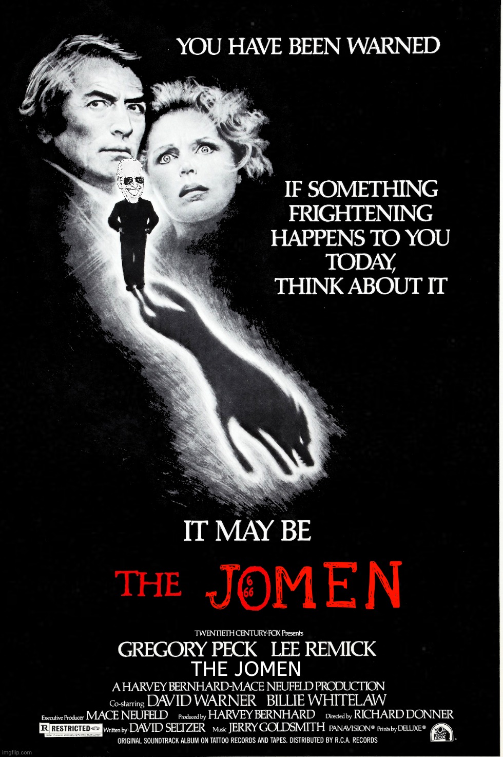 Bad Photoshop Sunday presents:  Dumbien | image tagged in bad photoshop sunday,joe biden,the omen,damien,dumbien | made w/ Imgflip meme maker