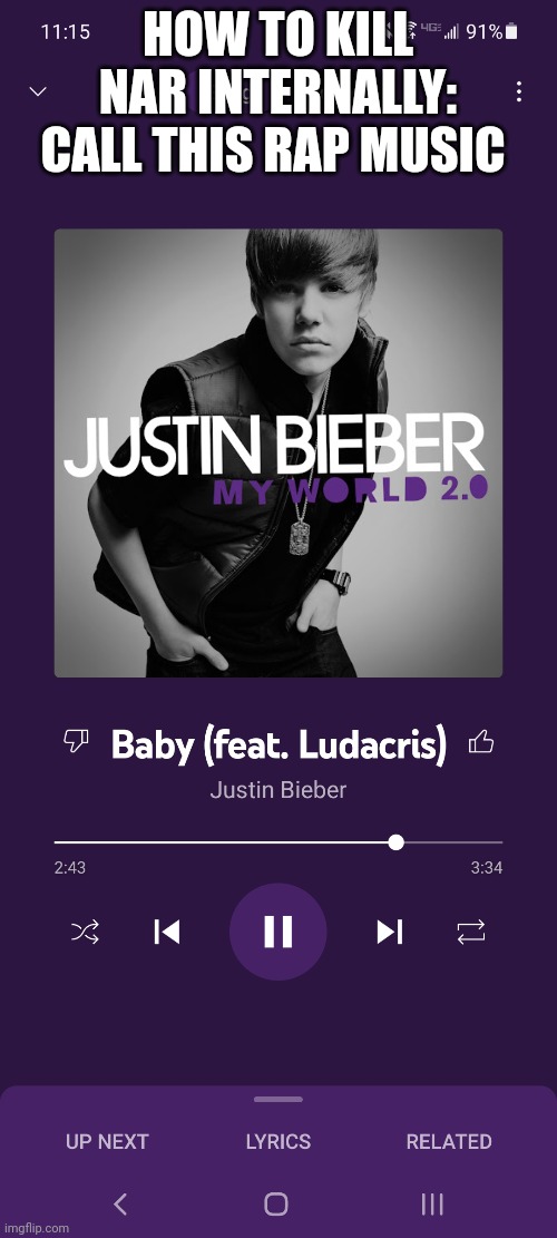 When I was 13 I met my first love... | HOW TO KILL NAR INTERNALLY: CALL THIS RAP MUSIC | made w/ Imgflip meme maker