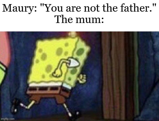 Maury: "You are not the father."
The mum: | made w/ Imgflip meme maker