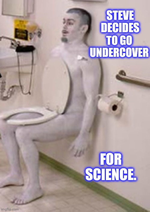 STEVE DECIDES FOR SCIENCE. TO GO UNDERCOVER | made w/ Imgflip meme maker