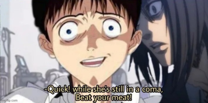 EOE deleted scene | image tagged in evangelion,attack on titan | made w/ Imgflip meme maker