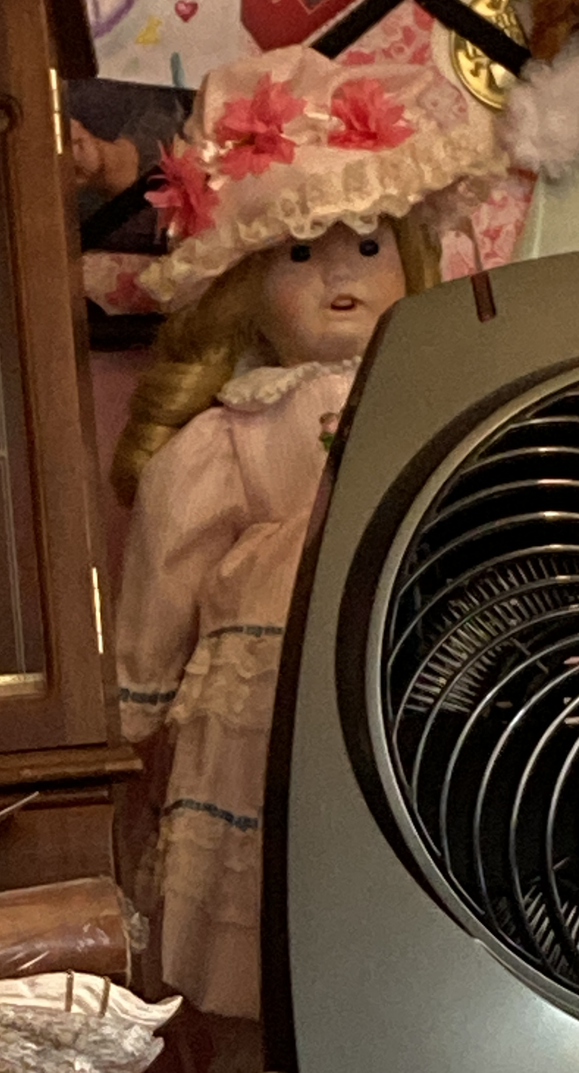 High Quality Creepy Doll Peeking Blank Meme Template