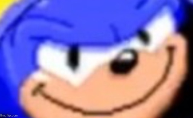 Sonic smile Blank Meme Template