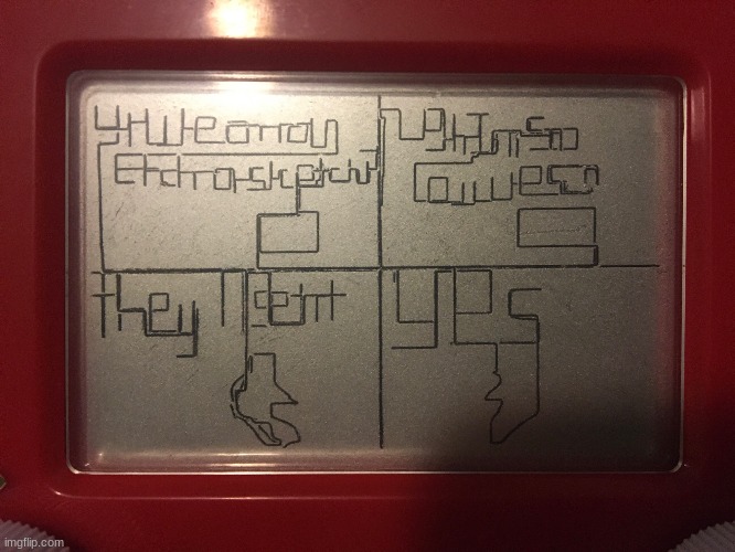 Lets make etch-a-sketch memes a thing | image tagged in girls vs boys,etch a sketch | made w/ Imgflip meme maker