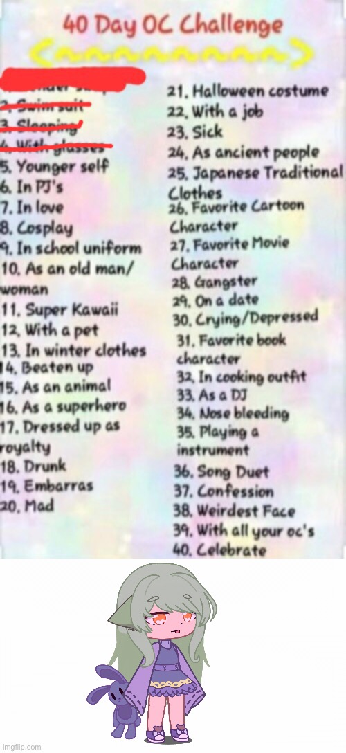 I forgot her tail- (・_・;) | made w/ Imgflip meme maker