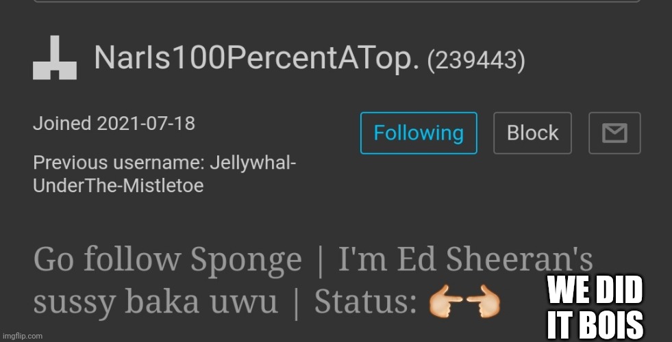 Context: https://imgflip.com/i/6443qt | WE DID IT BOIS | made w/ Imgflip meme maker