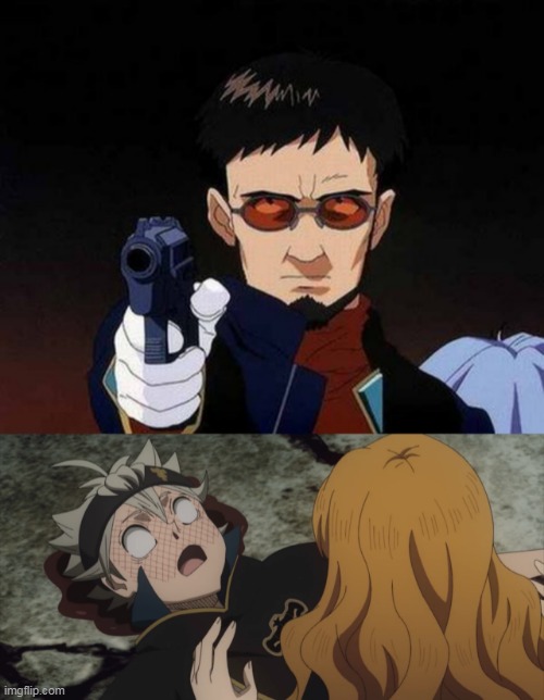 High tech bitch | image tagged in neon genesis evangelion,black clover | made w/ Imgflip meme maker