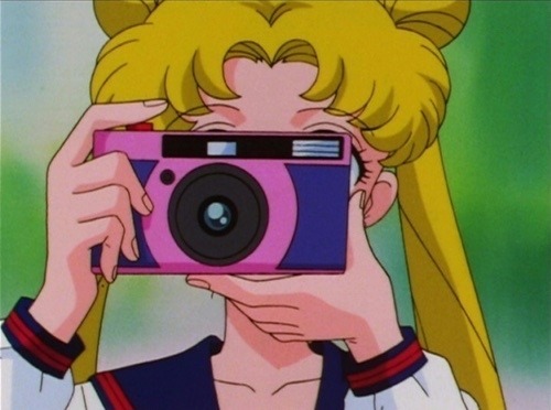 High Quality Sailor moon camera Blank Meme Template