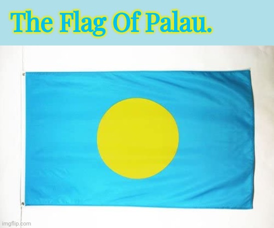 The Flag Of Palau. | made w/ Imgflip meme maker