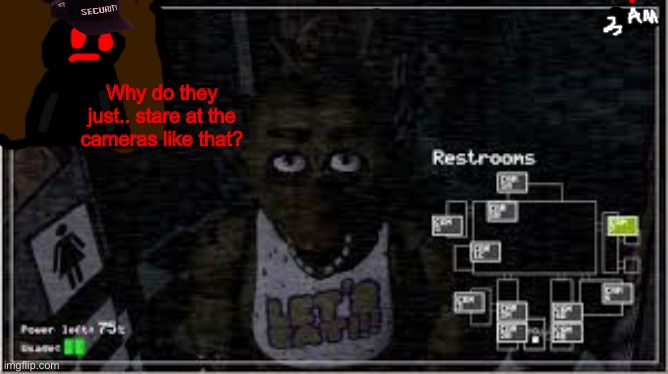 the | Why do they just.. stare at the cameras like that? | made w/ Imgflip meme maker