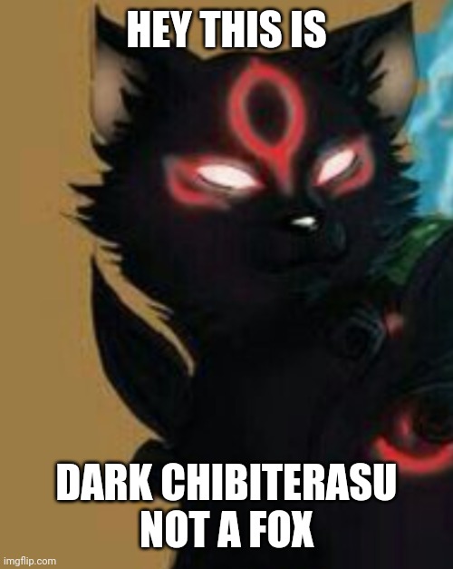 AnonymousFoxMemer announcement temp | HEY THIS IS; DARK CHIBITERASU NOT A FOX | image tagged in anonymousfoxmemer announcement temp | made w/ Imgflip meme maker