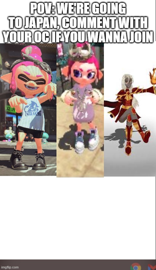 RP: We're at the airport | POV: WE'RE GOING TO JAPAN, COMMENT WITH YOUR OC IF YOU WANNA JOIN | image tagged in medium blank white template | made w/ Imgflip meme maker