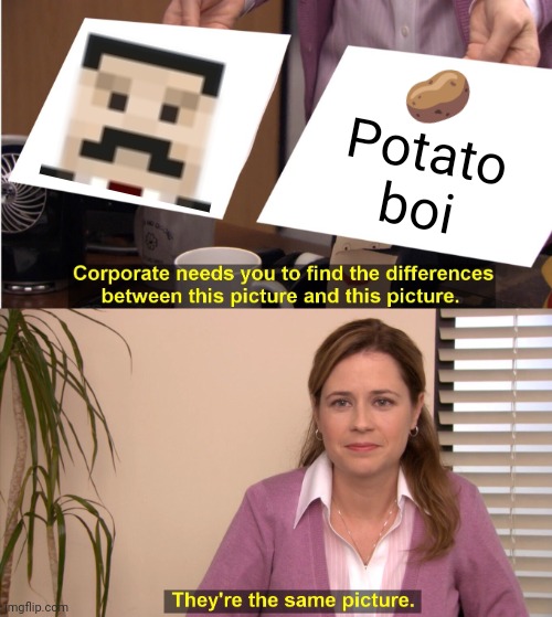 They're The Same Picture |  🥔
Potato boi | image tagged in memes,they're the same picture | made w/ Imgflip meme maker