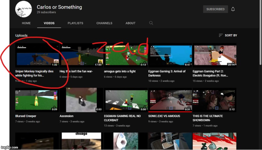 zad :::(((( | made w/ Imgflip meme maker