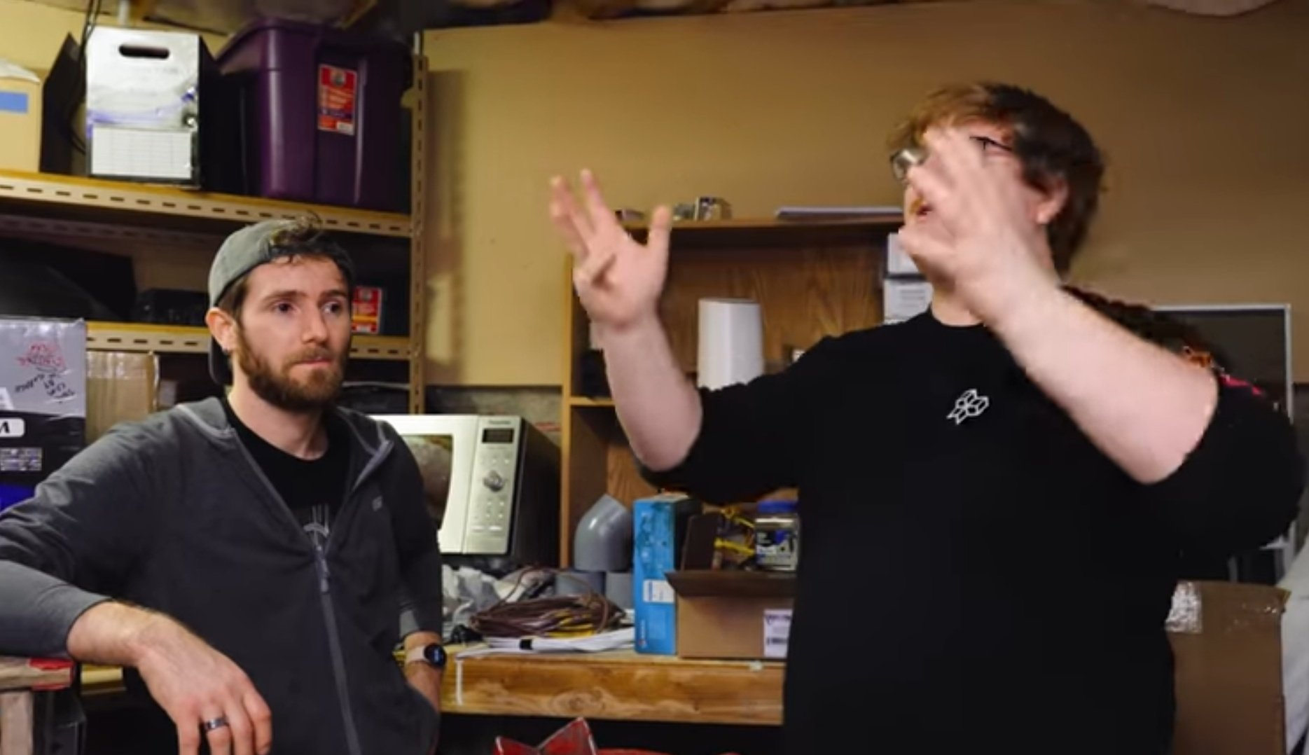 Jake explains to Linus bored Blank Meme Template