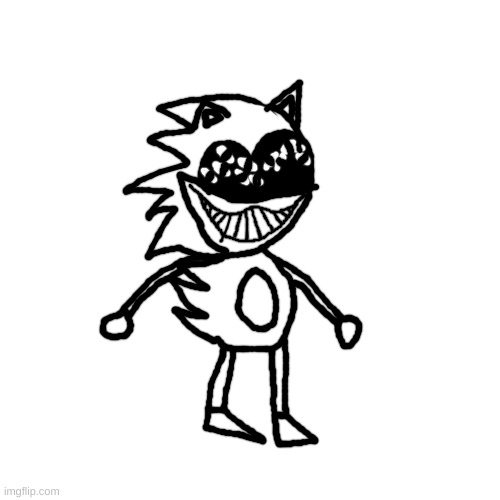 drew the lil' fella from Xploshi's "Sonic The" | made w/ Imgflip meme maker