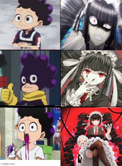 sorry i couldn't find any thicc pics | image tagged in mineta 3 panel,celestia ludenberg,anime,danganronpa,danganronpa 1,danganronpa the animation | made w/ Imgflip meme maker