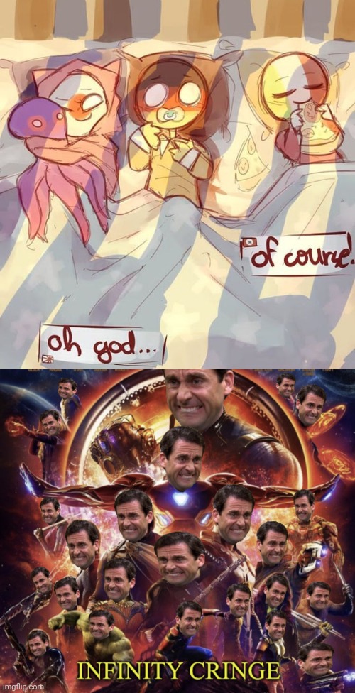 image tagged in infinity cringe | made w/ Imgflip meme maker