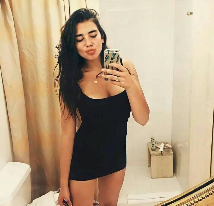 Dua Lipa selfie Blank Meme Template