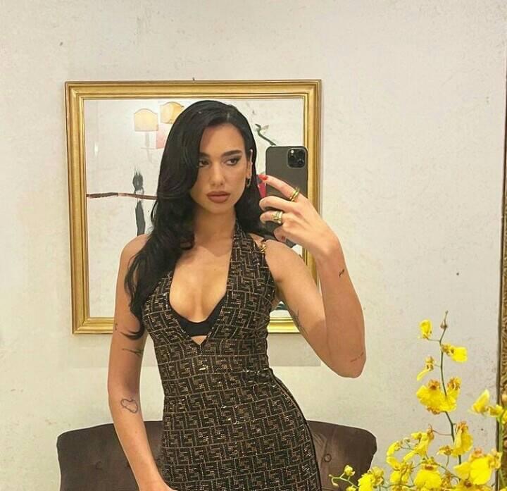 Dua Lipa selfie Blank Meme Template