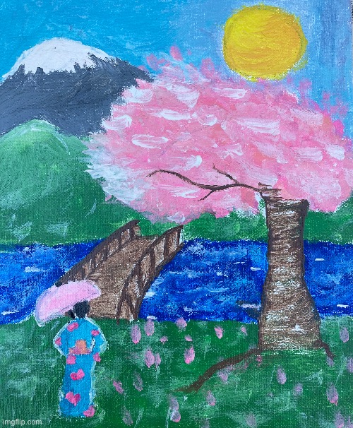 A painting I painted :D | made w/ Imgflip meme maker