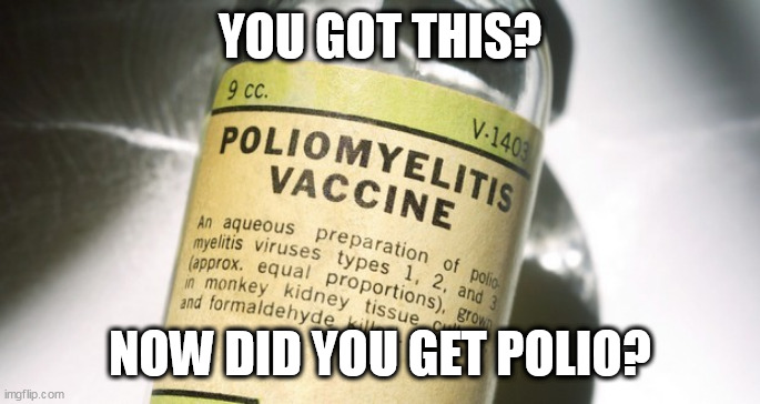 Fact is | YOU GOT THIS? NOW DID YOU GET POLIO? | image tagged in fact is | made w/ Imgflip meme maker