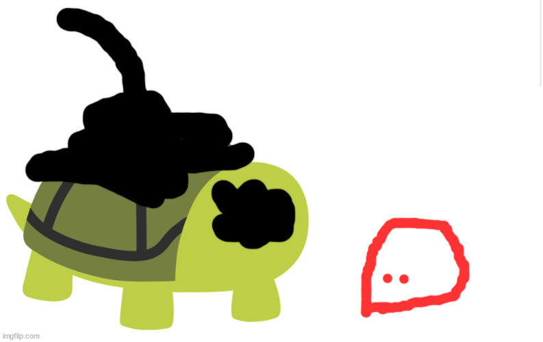 blobie fids a t_urtle? | made w/ Imgflip meme maker