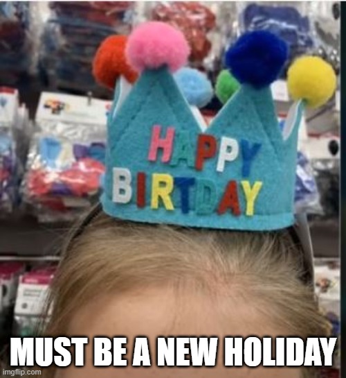Celbrate!!! | MUST BE A NEW HOLIDAY | image tagged in you had one job | made w/ Imgflip meme maker