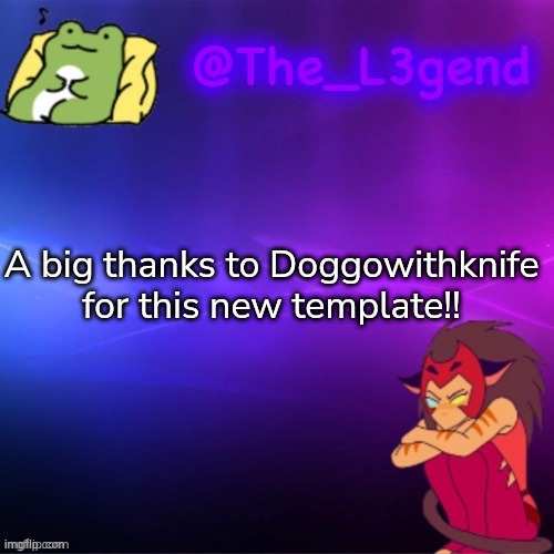 TYSM!! | A big thanks to Doggowithknife for this new template!! | made w/ Imgflip meme maker