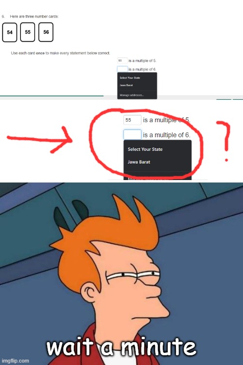 wait | wait a minute | image tagged in memes,futurama fry | made w/ Imgflip meme maker