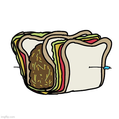Sandwich Taco. | image tagged in sandwich,taco | made w/ Imgflip meme maker