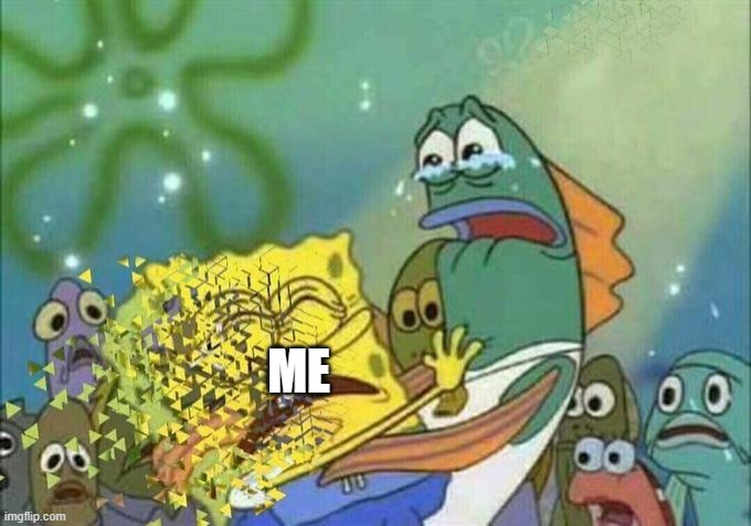 Disintegration Effect | ME | image tagged in disintegration effect | made w/ Imgflip meme maker