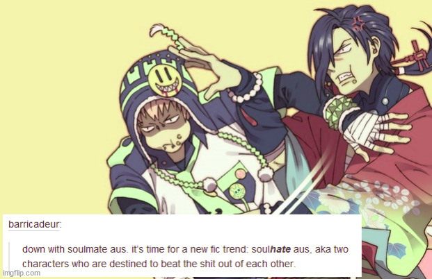 Characters in the back are from Dramatical murder | made w/ Imgflip meme maker