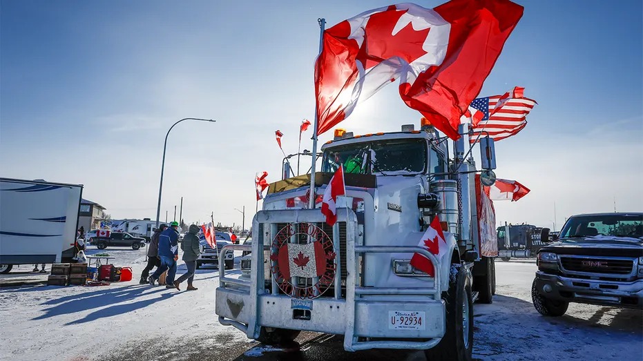Canadian truckers Blank Meme Template