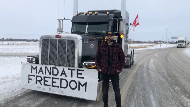 Canadian truckers Mandate freedom Blank Meme Template