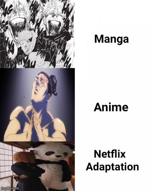 Oh shi-  is that a panda | image tagged in anime | made w/ Imgflip meme maker