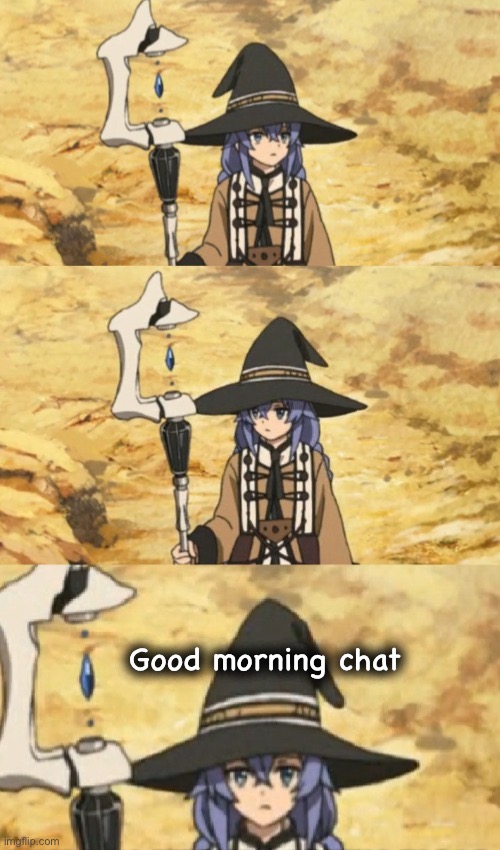 Konichiwa | Good morning chat | image tagged in anime | made w/ Imgflip meme maker