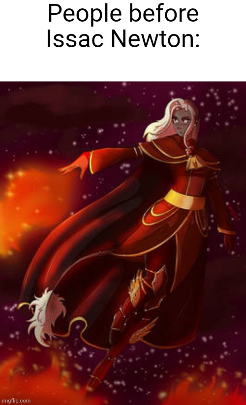 If I had I time machine, I would go back in time and catch that apple | People before Issac Newton: | made w/ Imgflip meme maker