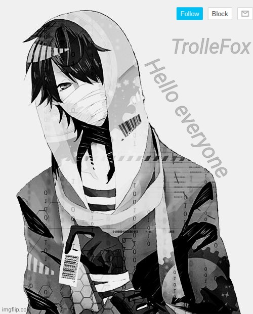 Yo | TrolleFox; Hello everyone | image tagged in trollefox | made w/ Imgflip meme maker