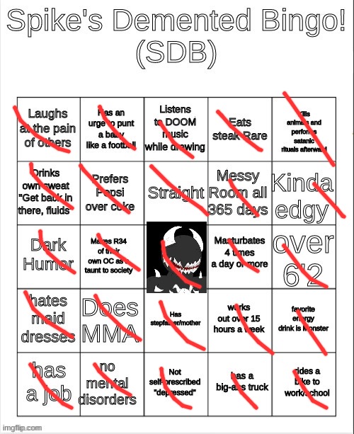 Spike Bingo | image tagged in spike bingo | made w/ Imgflip meme maker