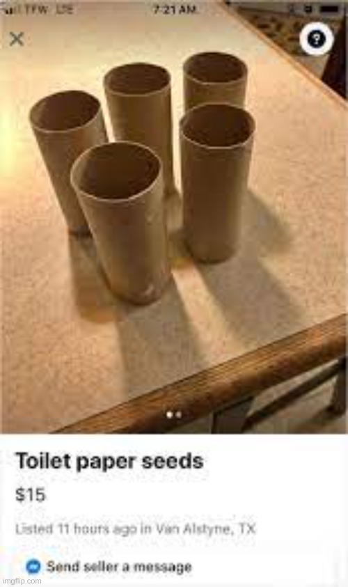 toilet paper seeds | image tagged in toilet paper | made w/ Imgflip meme maker