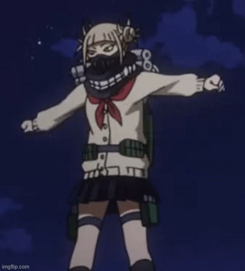 Toga does the T-Pose cri | image tagged in toga does the t-pose cri | made w/ Imgflip meme maker