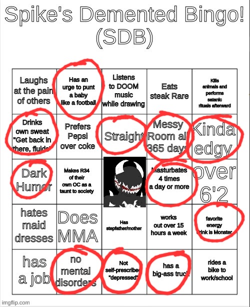 Spike Bingo | image tagged in spike bingo | made w/ Imgflip meme maker