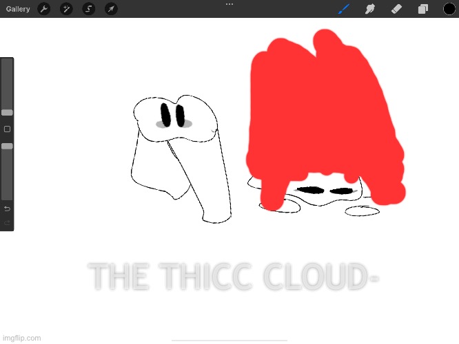 don’t mind what i drew over there- also imgflip got funny update | THE THICC CLOUD- | made w/ Imgflip meme maker