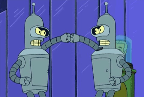Bender Fighting Flexo Blank Meme Template