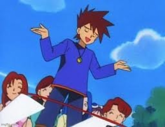 Gary Oak: "No Bitches?" | image tagged in gary oak no bitches | made w/ Imgflip meme maker