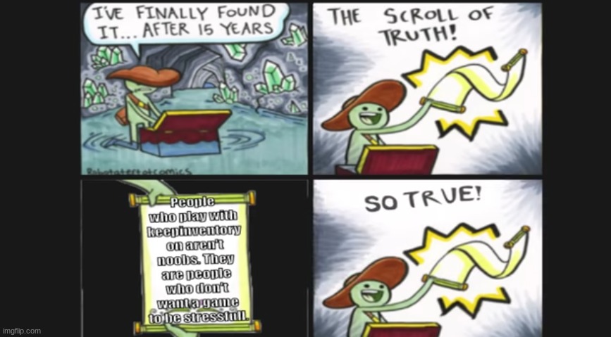 True | image tagged in minecraft | made w/ Imgflip meme maker