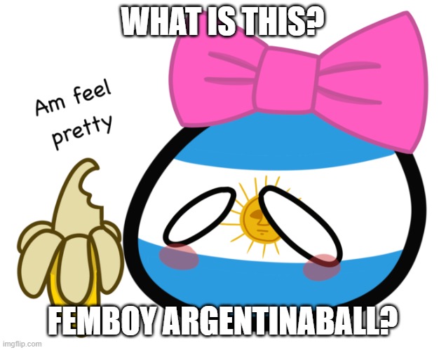 WHAT IS THIS? FEMBOY ARGENTINABALL? | made w/ Imgflip meme maker